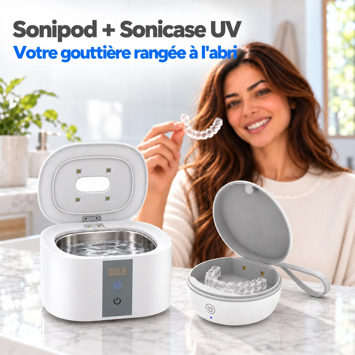 Offre Sonipod + Sonicase UV pour ranger sa gouttière